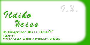 ildiko weiss business card